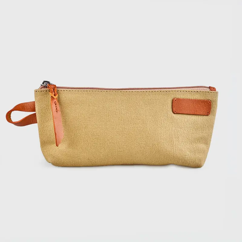 Upcycled Canvas & Leather Amenity Kit